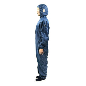 Azul marino Cleanroom Antiestático Lavable Ropa DE TRABAJO ESD Monos Batas con capucha Headcover - Product Image 4
