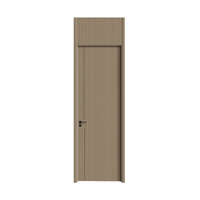 Portes intérieures modernes en bois massif avec cadre, design luxueux pour maison