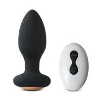 Vibrateur anal à rotation spirale à 7 fréquences, télécommande, stimulateur de prostate masculin, plug anal vibrant pour hommes