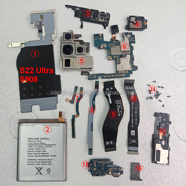 S23 Ultra S20 Plus Mobile Phone Parts Charging Port Board NFC Wireless S21+ S21FE S22 Ultra Motherboard Flex Cable for Samsung