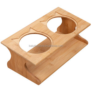 Houten Hondenkattenschotel Van Voedingskwaliteit Met Anti-Spill-Ontwerp, Milieuvriendelijke Duurzame Voerbak Voor Huisdieren Voor Alle Huisdiermaten - Product Image 5