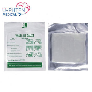 U-phten tampon de gaze chirurgical médical gaze de <span class=keywords><strong>paraffine</strong></span> stérile pansement de gaze de vaséline - Product Image 2