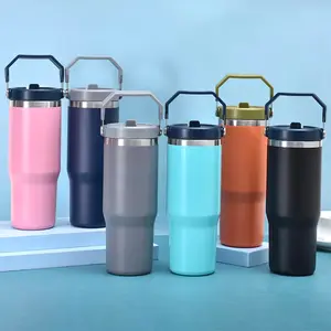 Direct Supplier Travel Mug Stainless Steel Travel Thermal 20Oz Iceflows Tumbler Mug With Handle 20Oz 30Oz Tumbler