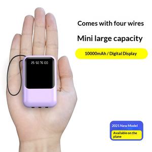 Batterie externe à <span class=keywords><strong>charge</strong></span> rapide 10W QC2.0, 10000-20000mAh, chargeur portable de poche avec câble, batterie de haute qualité, affichage LED - Product Image 1