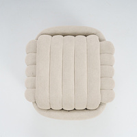 Bailey mode nordique moderne pouf chaise salon dressing tabouret tissu Premium velours Cube repose-pieds pour chambre