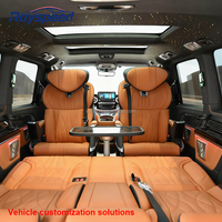 Kit intérieur en alliage d'aluminium orange pour Mercedes Vito W447 & Maybach - Pièces de protection décoratives de luxe