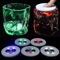 Sous-verre LED lumineux RGB en EVA acrylique étanche pour bar, KTV, fête, mariage, décoration de la maison