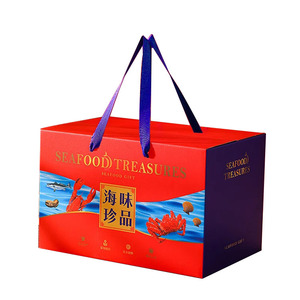 Bán Buôn Sang Trọng Hộp Các Tông Hải Sản Tủ Đông Hộp Quà Tặng Trái Cây Hộp Bao Bì Quà Tặng Sóng Đông Lạnh Hải Sản Vận Chuyển Hộp - Product Image 2