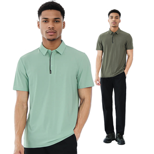 2025 mode hommes Polo de Golf grande taille personnalisé Jacquard conception anti-rétrécissement résistant à la sueur équipe uniforme Polo - Product Image 1