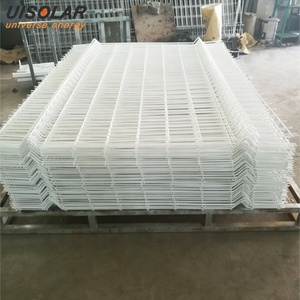 Clôture en treillis métallique galvanisé <span class=keywords><strong>à</strong></span> chaud anti-corrosion UISOLAR, revêtu de PVC, pour différents types de terrains, système de clôture photovoltaïque solaire - Product Image 2