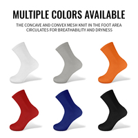 Vente en gros de chaussettes personnalisées Basketball Running Respirant Classic Crew Design Chaussettes de sport mi-mollet en coton pour hommes et femmes