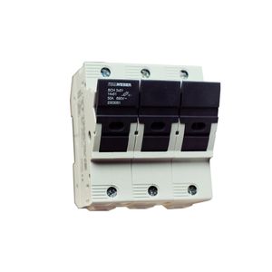 FUSEHOLDER BCH 50A 3X51 690V ป้องกันฝุ่นแรงดันต่ำทรงกระบอกพลาสติกที่วางฟิวส์สำหรับขาย - Product Image 1