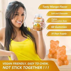 Gomitas de <span class=keywords><strong>Potasio</strong></span> <span class=keywords><strong>y</strong></span> <span class=keywords><strong>Magnesio</strong></span> para Adultos, Mejoran la Memoria <span class=keywords><strong>y</strong></span> el Sueño, 60 Unidades, Suministro Transfronterizo, Fábrica de Origen, Compatible con OEM - Product Image 2
