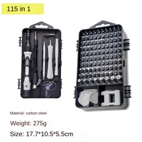 Juego de destornilladores de precisión 115 en 1, Kit de herramientas de mano profesional, brocas magnéticas Torx Phillips para iPhone, Xiaomi, reloj, cámara, Dron