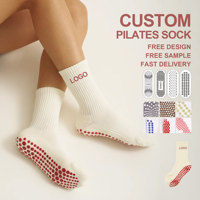 Chaussettes antidérapantes de haute qualité en gros, chaussettes personnalisées à bas prix avec logo, chaussettes de yoga et de Pilates