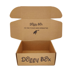 Individuelles Logo bedruckte flachpackung Papierverpackungsbox aus Wellpappe Karton gestanzte faltbare Kraftpapier-Versandtasche Versand Versandbox - Product Image 1