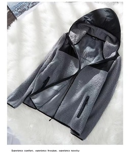 Veste à col montant en 100% Polyester pour homme, vêtement personnalisé avec poches - Product Image 2