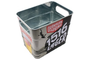 Caja <span class=keywords><strong>de</strong></span> Metal Rectangular para Hielo, Cubeta <span class=keywords><strong>de</strong></span> Metal para Cerveza, Lata <span class=keywords><strong>Galvanizada</strong></span>, en Promoción - Product Image 5