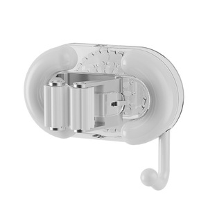 <b>Mop</b> Holder Bathroom Suction Cup <b>Wall</b> Mounted No Drill Storage Rack With Strong Hooks And Buckles Round Punch Free Polished - Product Image 2