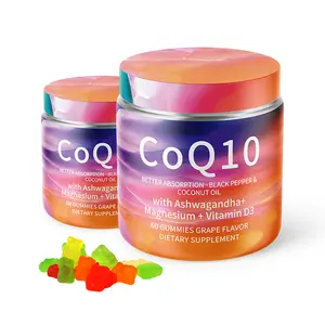 OEM/ODM 채식 구미 코엔자임 Q10 비타민 구미 항산화 보충제 Coq10 구미