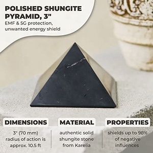 Pierres <span class=keywords><strong>de</strong></span> <span class=keywords><strong>Shungite</strong></span> Naturelles Cristaux Pyramide Guérison Reiki <span class=keywords><strong>Protection</strong></span> Énergie Équilibrage Racine Chakra <span class=keywords><strong>Pierre</strong></span> <span class=keywords><strong>de</strong></span> Purification - Product Image 3