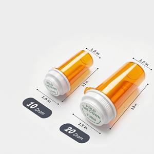 Flacons de médicaments en plastique réversibles avec languette de retrait rapide 20dr 30dr 40dr 60dr - Product Image 2