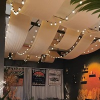 Tissu élastique pour plafond, idéal pour la décoration de mariages, plafonds ondulés, tentes de camping et la décoration de bars
