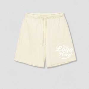 Pantalones Cortos de Algodón Suave de 380G para Hombre, Diseño Relajado en Tonos Tierra, Personalizables - Product Image 4