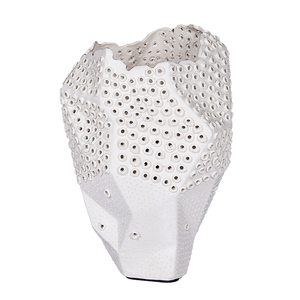 Lampe de table LED écologique en céramique artisanale de style ferme 2026 avec un design texturé à nervures cannelées contemporaines - Product Image 2