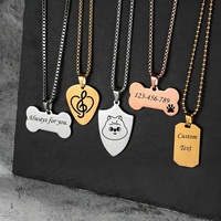 Collar con Colgante de Escudo de Lujo en Acero Inoxidable, Chapado en Oro de Alto Brillo, Ecológico, Grabado Personalizado, Regalo para Hombre