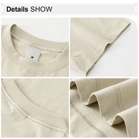 T-shirt 180 GSM 100 % coton, effet vieilli, vierge, haute qualité, coupe oversize, épaules tombantes, grammage lourd, personnalisable avec logo, pour homme, fabrication usine