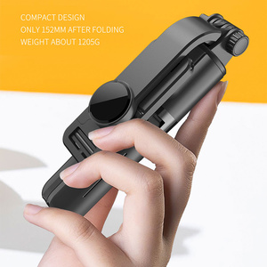 Portable Mini Selfie Stick <b>Tripod</b> Mount Stainless Steel Wireless Folding Invisible Phone Holder Desktop Bracket for Tiktok L11 - Product Image 2