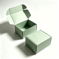 Boîte d'emballage pour vêtements en carton ondulé personnalisée en gros, impression recto-verso avec laminage mat et doublure en mousse