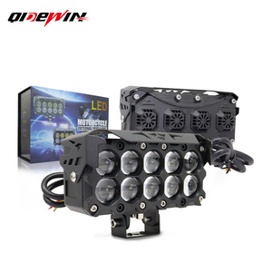 ไฟสปอร์ตไลท์มอเตอร์ไซค์ Qidewin 10 ดวง พร้อมพัดลมระบายความร้อน IP67 ไฟภายนอกสำหรับจักรยานยนต์ - Product Image 1