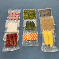Sacs sous vide pour l'emballage alimentaire, sacs transparents brillants scellés pour la compression des aliments - Sacs de conservation des aliments sous vide