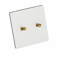 Interrupteur mural électrique personnalisé rétro, ignifuge, pour PC, CE 220V, 1 ou 2 modules, variateur 2 voies, contrôle multi-emplacements, pour maison, bar, hôtel