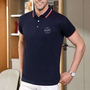 Camisetas de Algodón Piqué de Alta Calidad con Bordado, Camisetas Casuales para Gimnasio, Camisetas Polo de Compresión para Hombre, Venta al Por Mayor OEM - Product Image 4