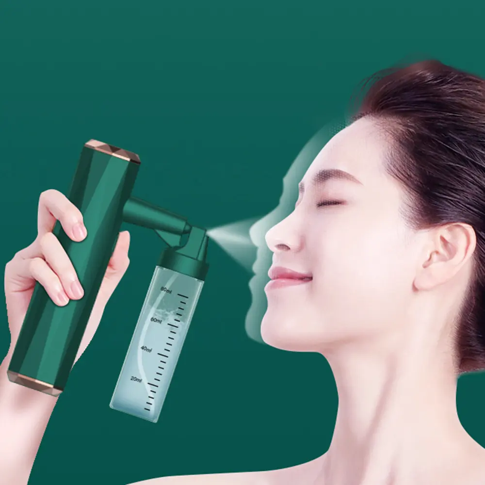 Mini Nano Air Compressor Water Oxygen Facial Machine Moisturizing Mist Sprayer Spray Gun Beauty Skin Care Airbrush