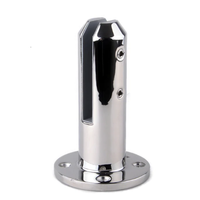 Paire de supports coniques modernes en verre trempé pour montage au sol, robustes et solides, pour terrasses et escaliers