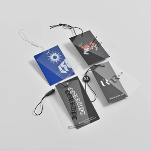 2025 Sang Trọng Tùy Chỉnh May Mặc In Ấn Quần Jean Giấy Rõ Ràng Quần Áo Hàng Hóa PVC Nhựa Treo Tag Thẻ Nhựa - Product Image 6