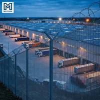 Fabrieksdirect, hete aanbieding, hoge sterkte, duurzaam, milieuvriendelijk, anti-klim, op maat gemaakte gegalvaniseerde HDG+poedercoating Braziliaans Zuidhek