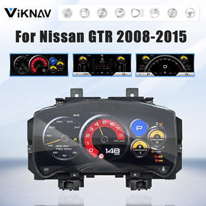 Tableau de bord numérique LCD avec GPS intégré USB 12,3 pouces Nissan GTR 2008-2015 avec groupe d'instruments virtuel - Product Image 2