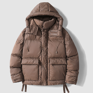 YZ2217 hommes manteau d'hiver <span class=keywords><strong>Irongate</strong></span> détachable à capuche doudoune logo personnalisé - Product Image 5