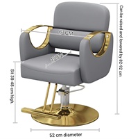 Chaise de barbier professionnelle réglable, multifonctionnelle, pour salon de beauté et barbier, chaise de coiffure moderne et élégante