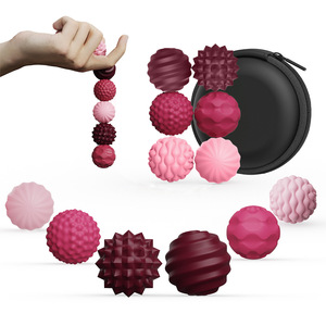 6 Pack Textured Sensory Fidget Balls in Carry Case Stress Relief <b>Toy</b> Set for Kids Teens Adults <b>Desk</b> Gift and Party Favor - Product Image 1