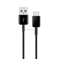 Kabel Data pengisian daya cepat, kabel Data pengisi daya Cepat USB Tipe C 1.5m 15W untuk Samsung Galaxy S8 + S9 + S10 + Note 8