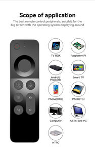 Al por mayor: Mini teclados inalámbricos W3 Air Mouse con aprendizaje IR, control remoto inteligente por voz 2.4G, Air Mouse W3 árabe <span class=keywords><strong>para</strong></span> teléfono móvil - Product Image 6
