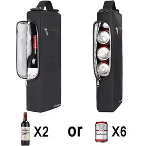 Sacs de <span class=keywords><strong>golf</strong></span> souples à bandoulière réglable avec 6 canettes de bière et 2 bouteilles de vin isolées Catégorie de produit Sacs isothermes - Product Image 5