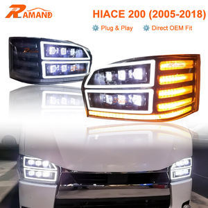 ไฟหน้า LED สำหรับรถตู้ไฮเอซ 200 ปี 2005-2018 แบบเสียบปลั๊กใช้งานได้ทันที - ชุดไฟหน้าสำหรับรถตู้โตโยต้าไฮเอซ 200 ซีรีส์ (ใช้ได้กับปี 2012) - Product Image 1