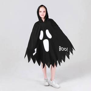 Costume de fête unisexe en polyester pour enfants, cape de fantôme blanc qui crie, idéal pour le cosplay d'Halloween - Product Image 4